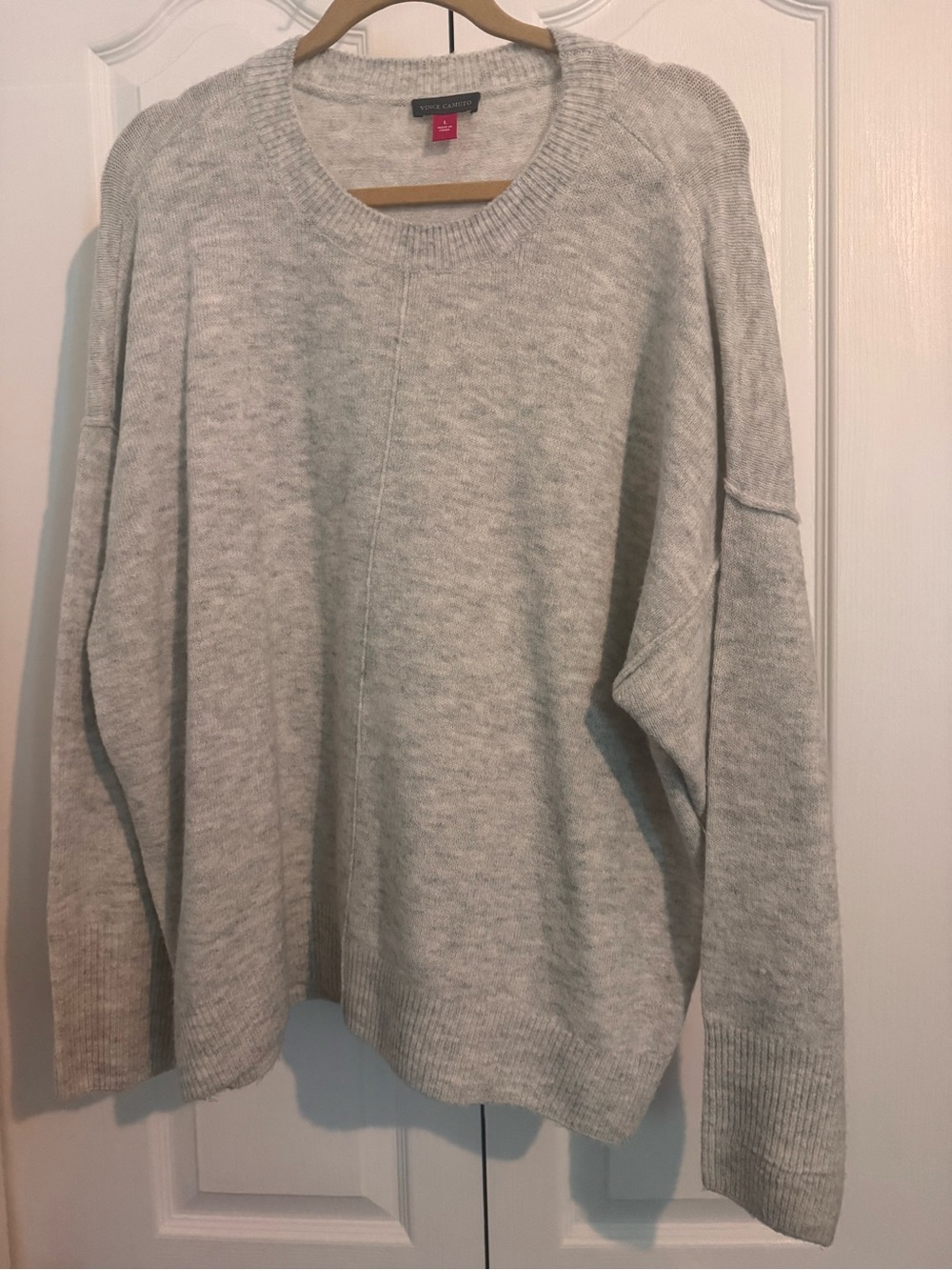Vince Camuto Light Gray Crewneck Sweater